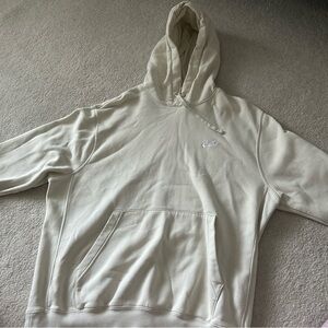 Nike Men’s Off-White Hoodie with Embroidered Logo